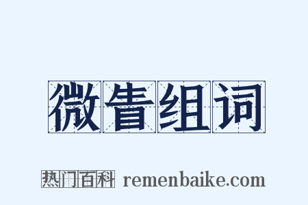 微眚组词是什么意思的图片